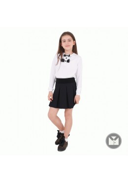 Timbo школьная белая блуза для девочки Amelia B033174
